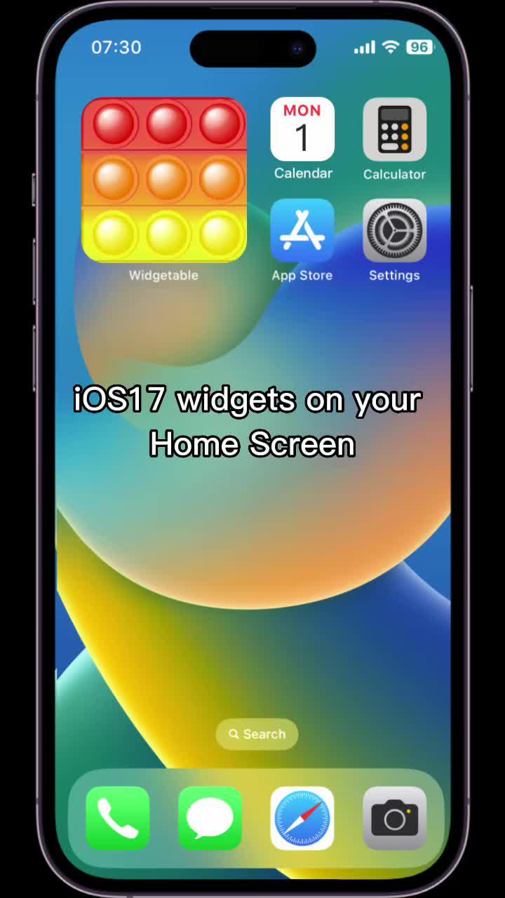 iOS17 widgets on your home screen