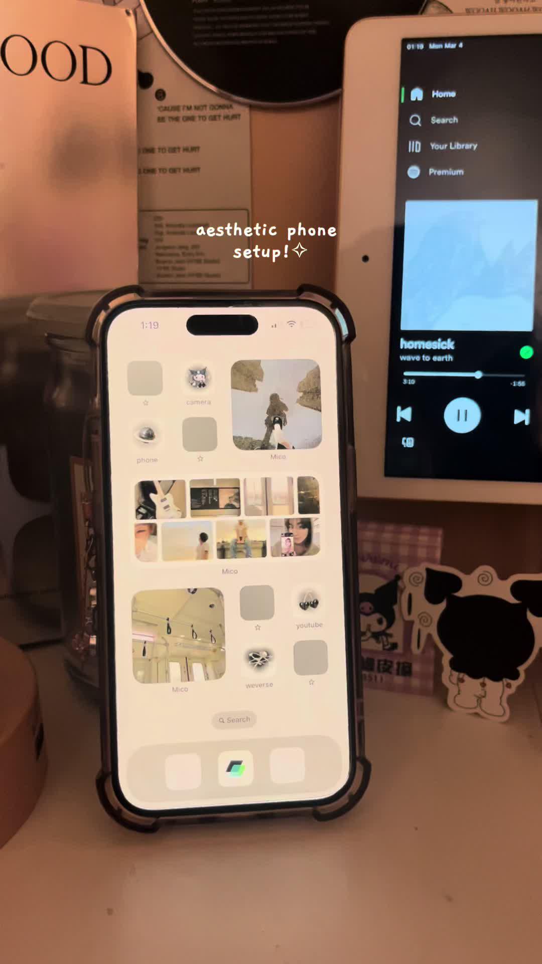 Love this song sm 🫶🏼🦢 #kpop #enhypen #homescreen #cute #aesthetic #widget #acubi #lesserafim #mico #w2e #wavetoearth 