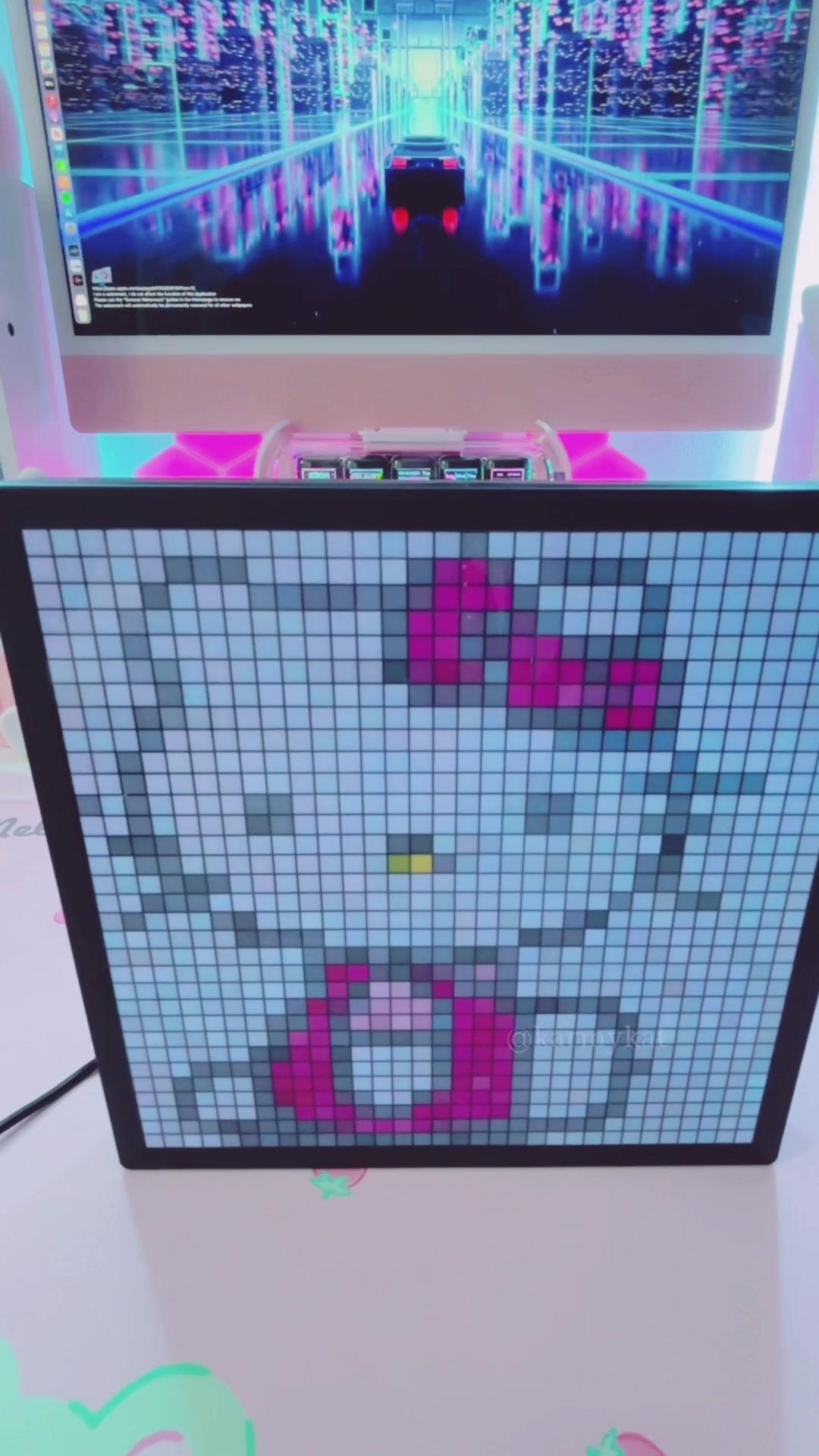 ✨Cute Pixel Display for my desk setup 🖥️✨ Search code: dnu7796 in #temu search bar for up to 90% off 🔗 in my bio (app new users only with qualifying orders) FREE shipping and FREE returns for up to 90 days ✨ #haul #unboxing #temuhaul #temufinds #temucodes #temudealcode #kawaii #kawaiiaesthetic #tech #desksetup #tiktokmademebuyit #fypシ゚viral #asmr #aesthetic #pinkaesthetic