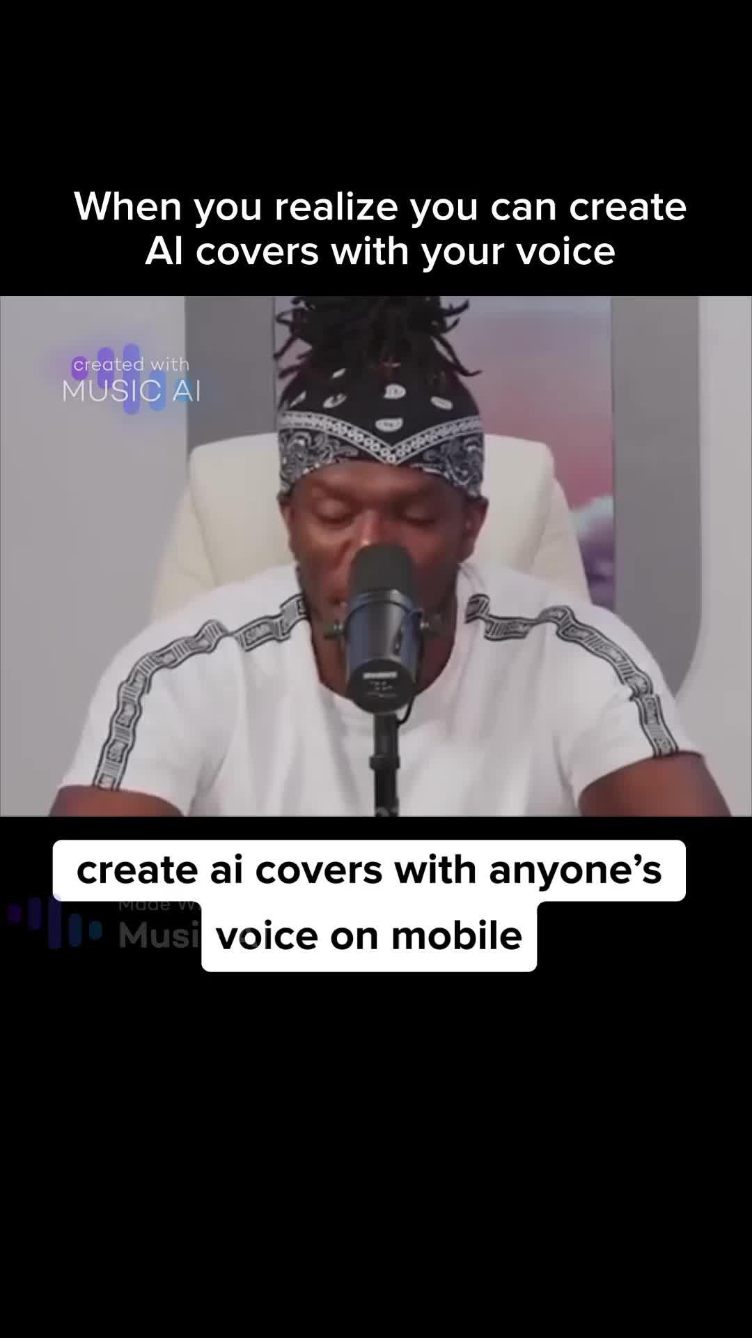 Create AI covers with your own voice on mobile