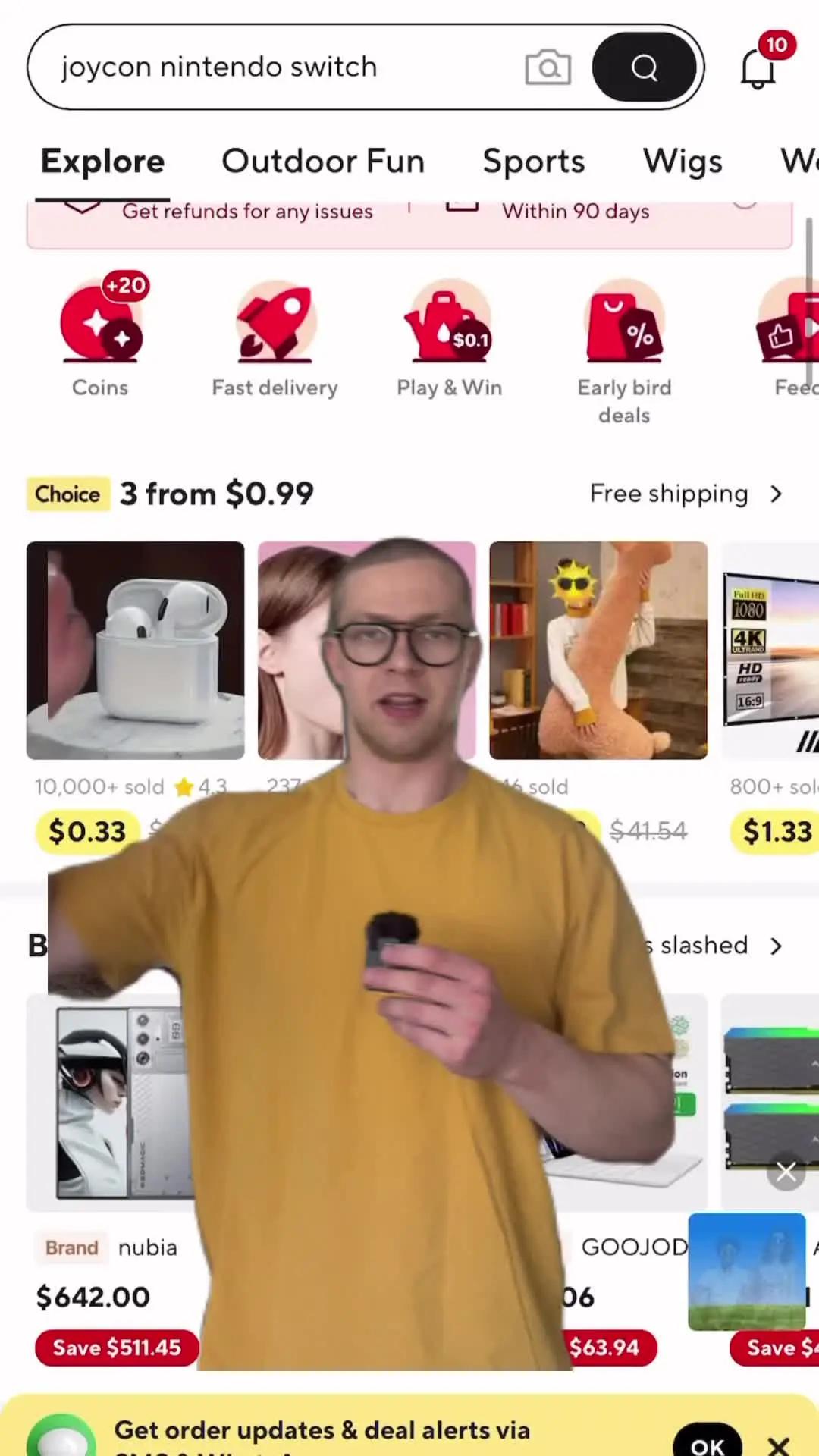 3 items for $0.99 on 1st order