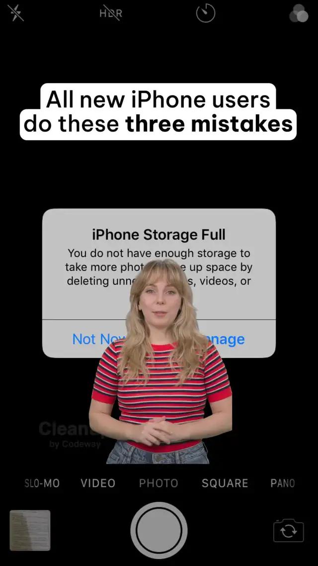 Free up iPhone storage in seconds with Cleanup!