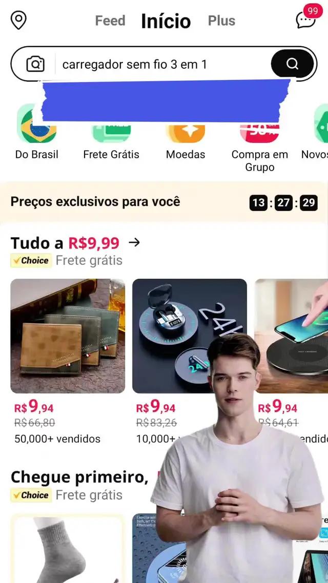 Tudo a R$ 9,99. Entrega em 15 dias