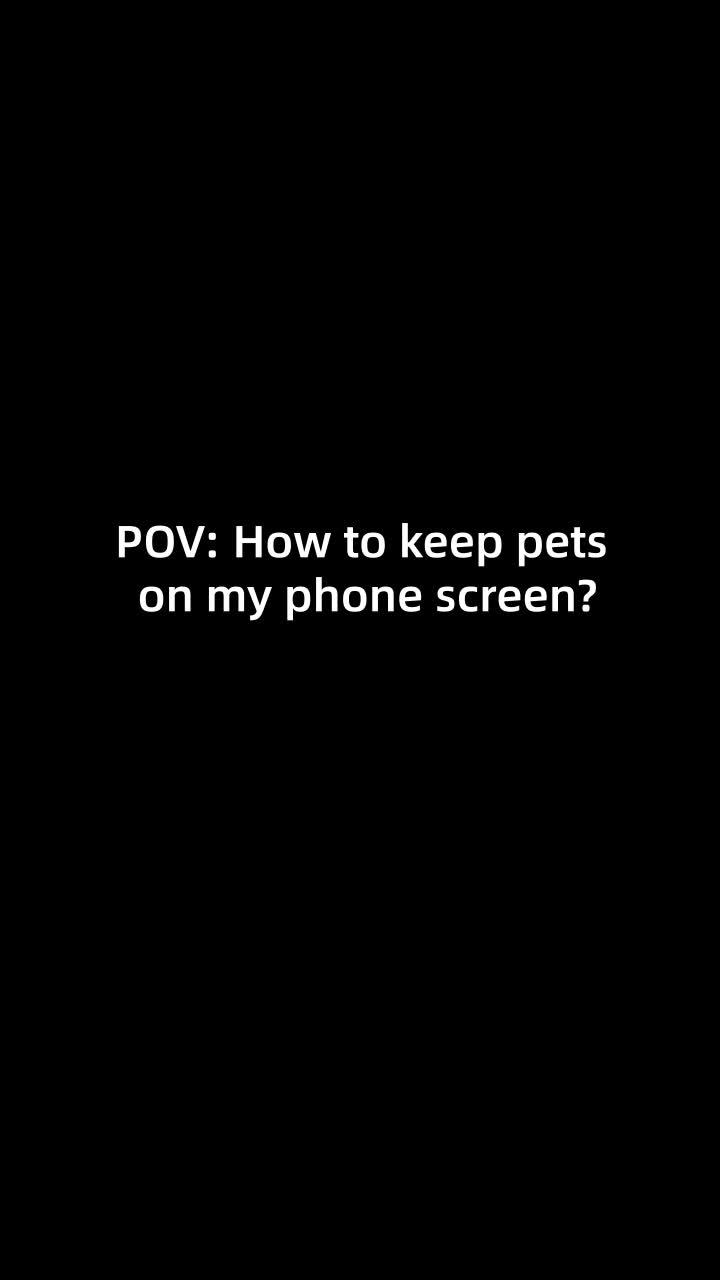 Having a pet on your home screen be like..