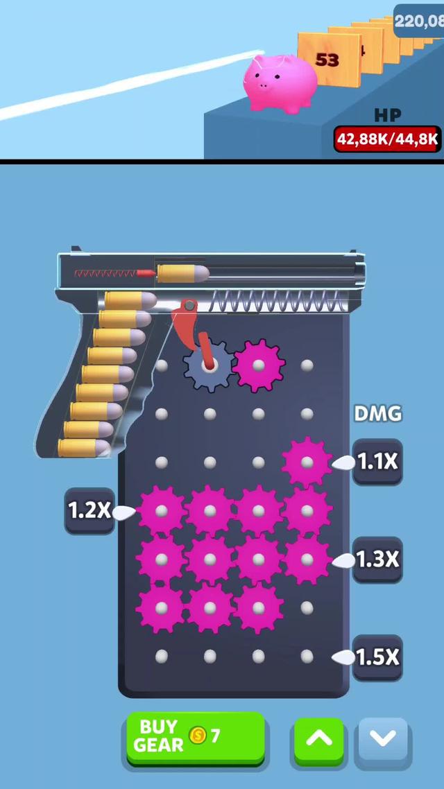 Merge Gears to Shoot more!