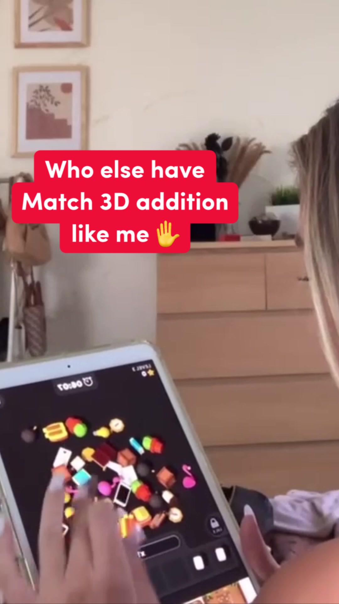 We're ✨ obsessed ✨ and you will be too. Match 3D is available on Android and iOS.