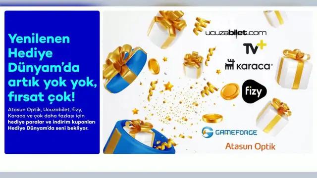 Hediye Dünyam yenilendi! İndirim kuponları, hediye paralar ve daha fazlası seni bekliyor.
