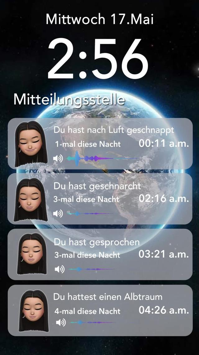 Hast du letzte Nacht laut geschnarcht? Laden Sie es herunter, um es herauszufinden!