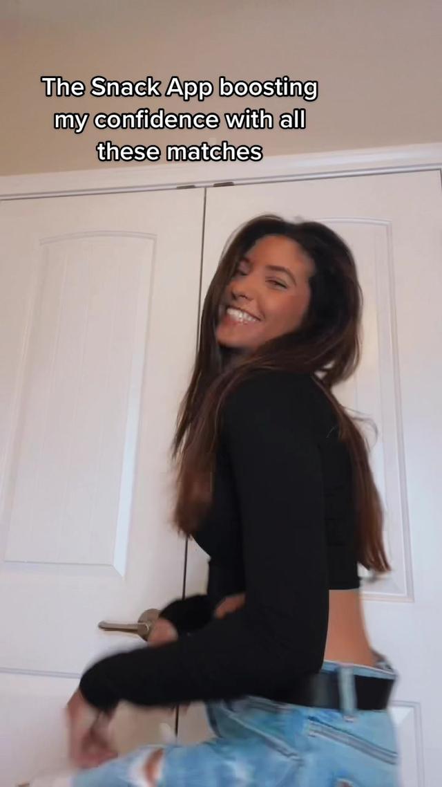 Getting ready for vday by finding my matches on the snack app @datingonsnack #datingapp #snackapp #vday