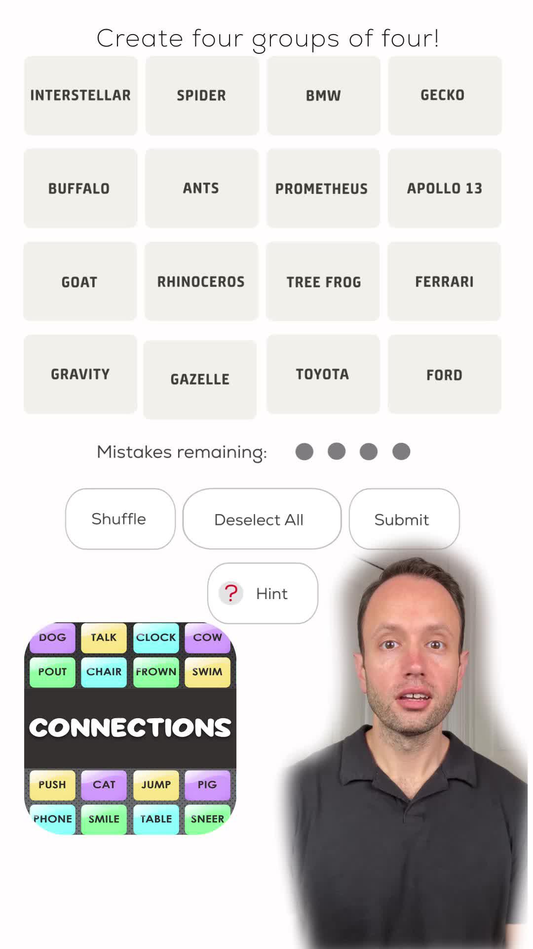 Take on the Connections challenge! See if you can even pass level 1 – not everyone can!