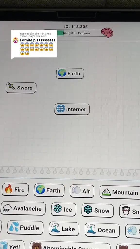 How to make fornite in Infinite Craft Game