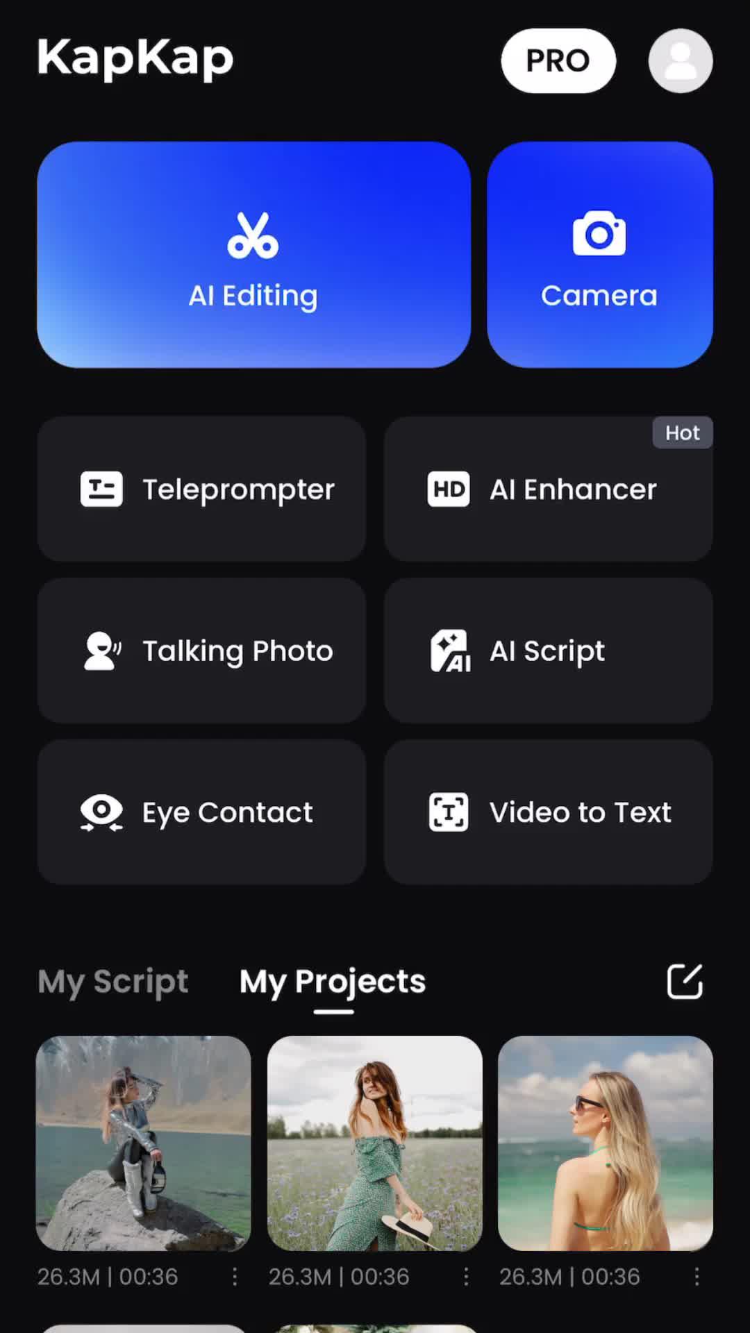 KapKap: Video Editor, Subtitles Glide Behind.