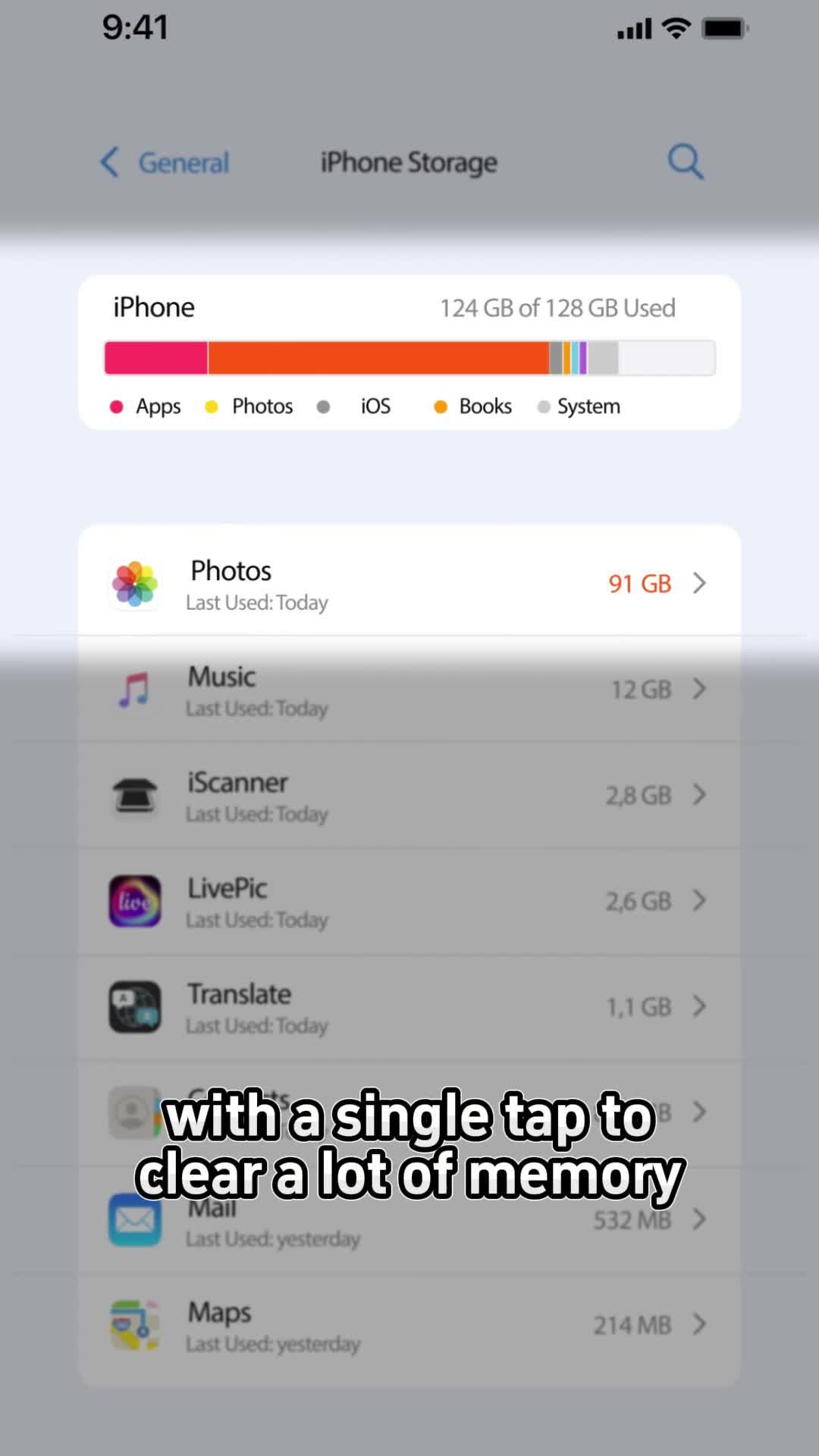 Free up iphone storage in seconds with Cleanup