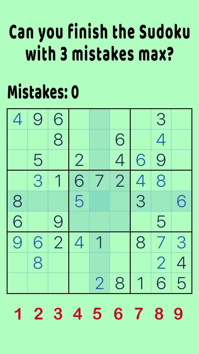 Play SUDOKU – keep your mind occupied!