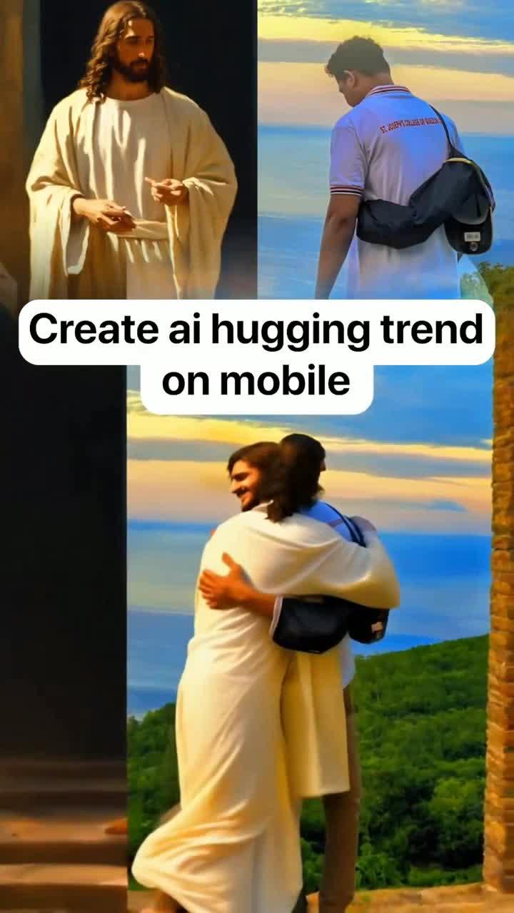 Try AI Hugging trend on mobile!