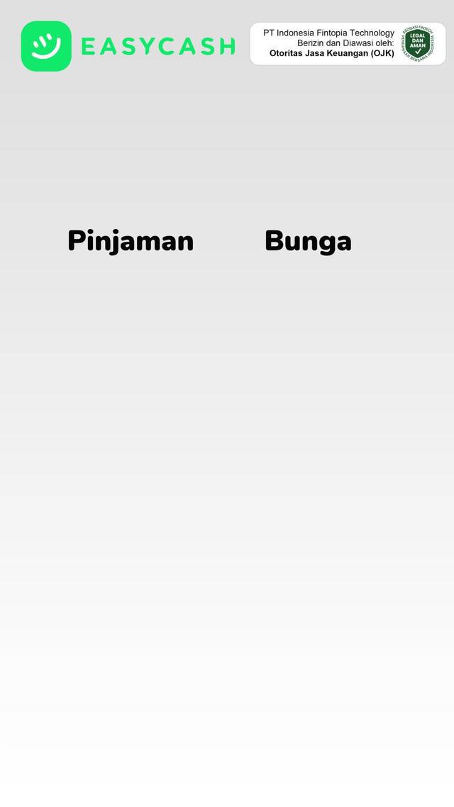 Pinjam di Easycash, Bunga Makin Turun. Limit 50 juta Selalu Ada Buat Kamu.