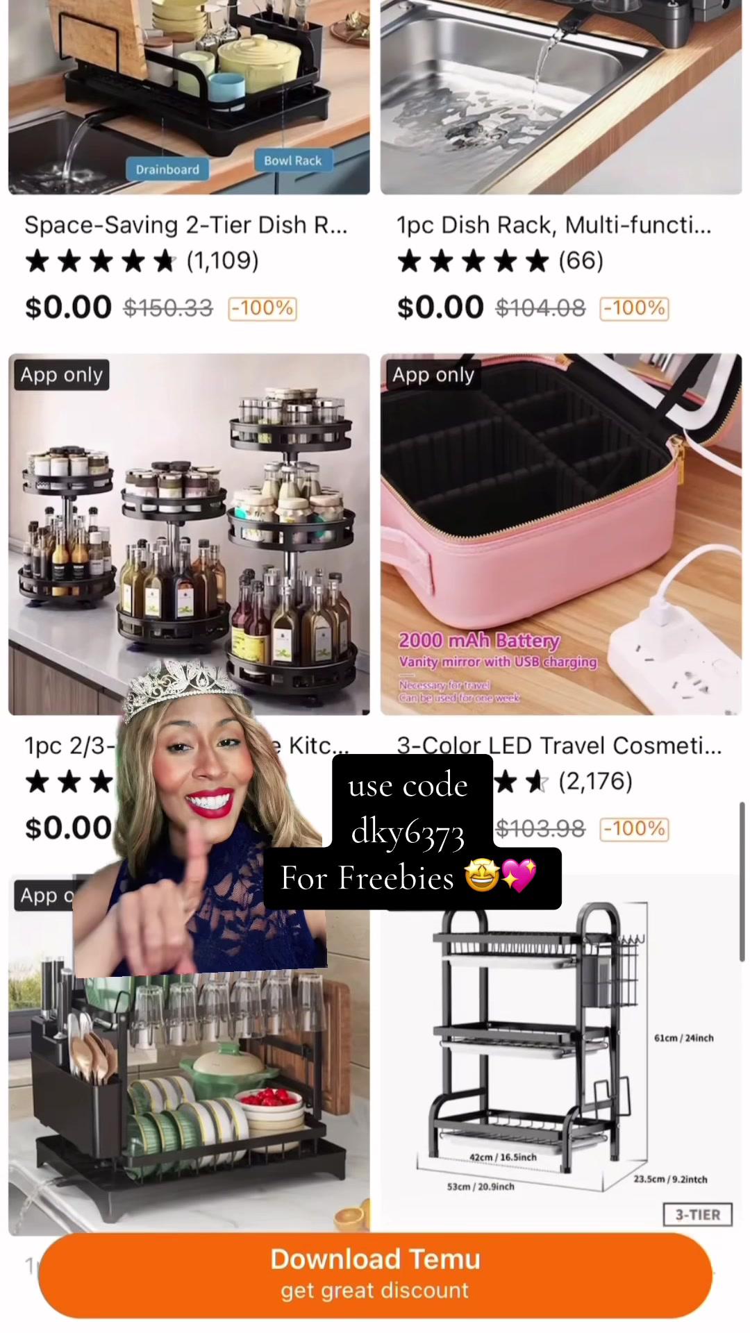 Don't miss out on ANOTHER AMAZING GIVEAWAY ! NEW USERS can use my code *dky6373* for Freebies on @Temu  #temu #temuhaul #greenscreen #greenscreenvideo #giveawayfun #anniversaire #anniversarygift