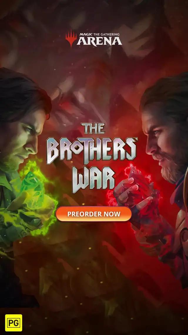 Take control of hulking mechs battling in The Brothers' War, available for preorder on MTG Arena!