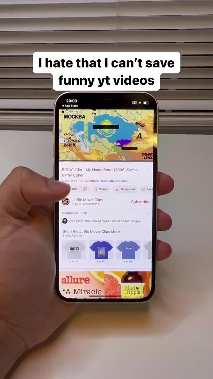 Save any video to your phone