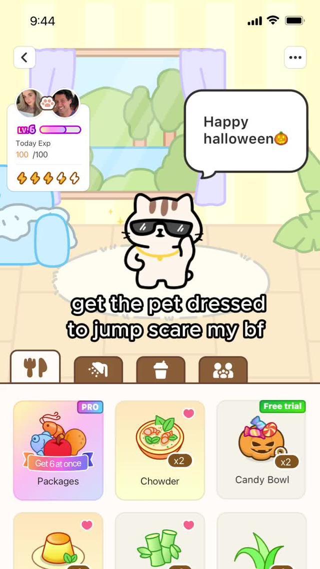 Get the pet dressed to jump scare ur bf
