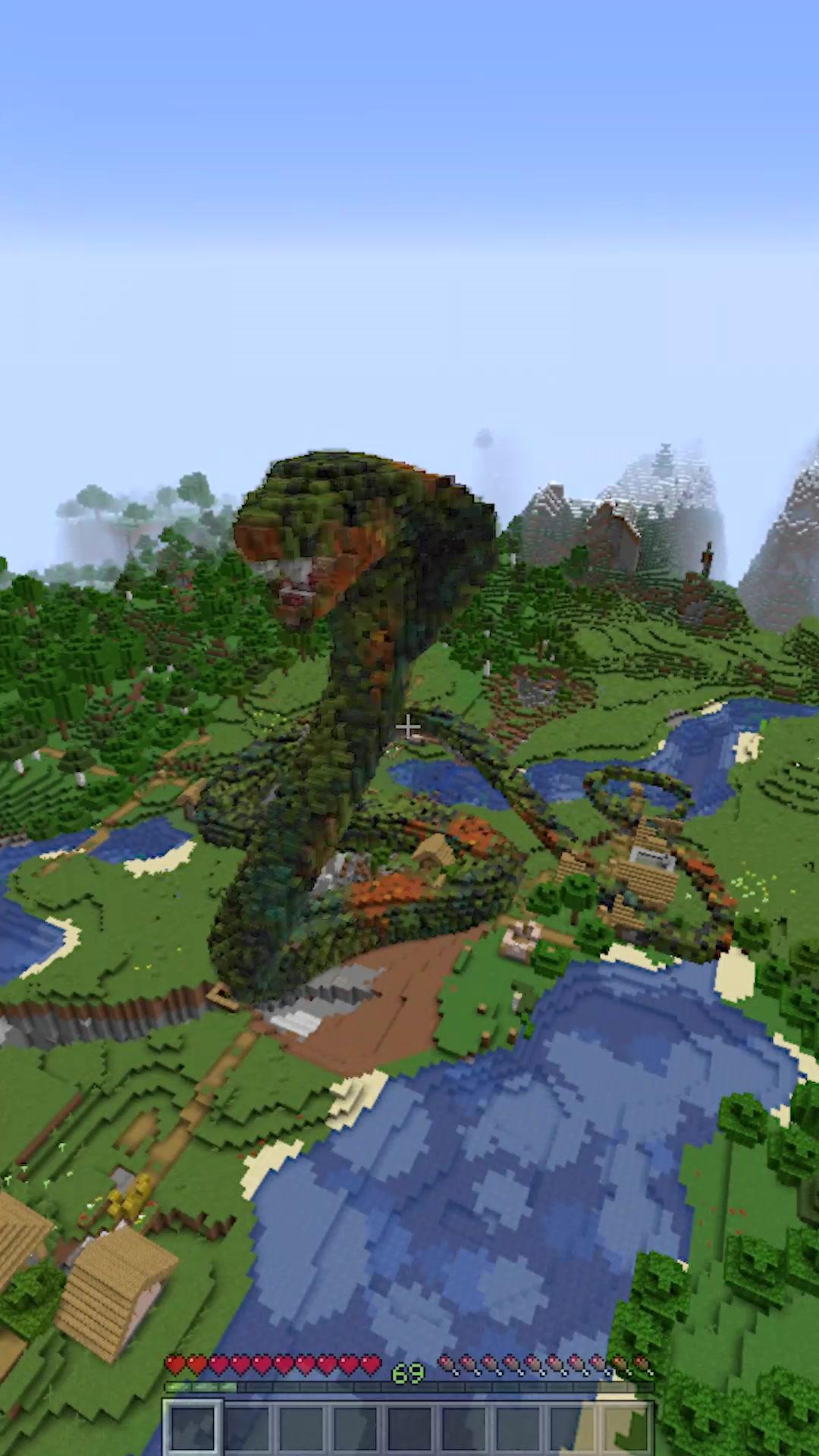 Minecraft stop motion snake #minecraft #minecraftbuilding #stopmotion #fypシ #foryou