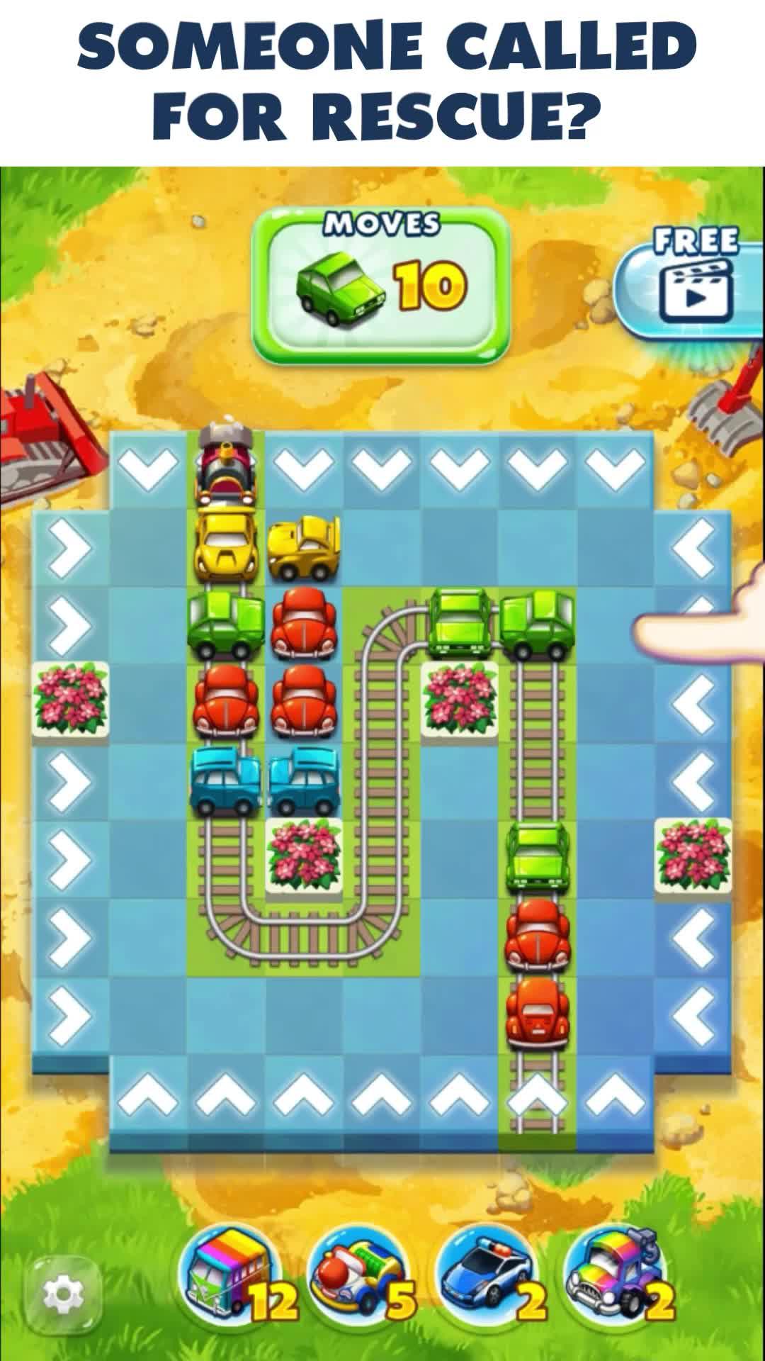 Solve traffic jams to collect unique bonuses!