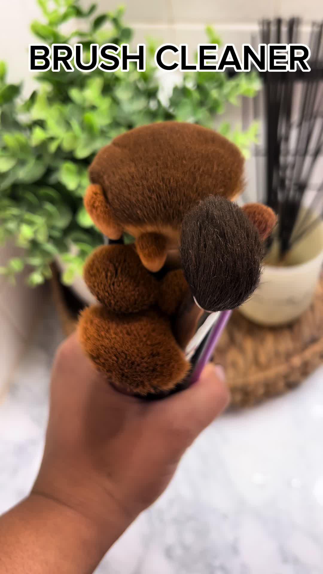 If you’re tired of washing your makeup brushes, this little tool is for you! code: dmn7727 in #temu search bar for up to 90% off and & in biol! FREE shipping and FREE returns in 90 days+  #temuhaul #temufinds #brushcleaning #brushcleaner #makeupbrushes #makeupbrushcleaning