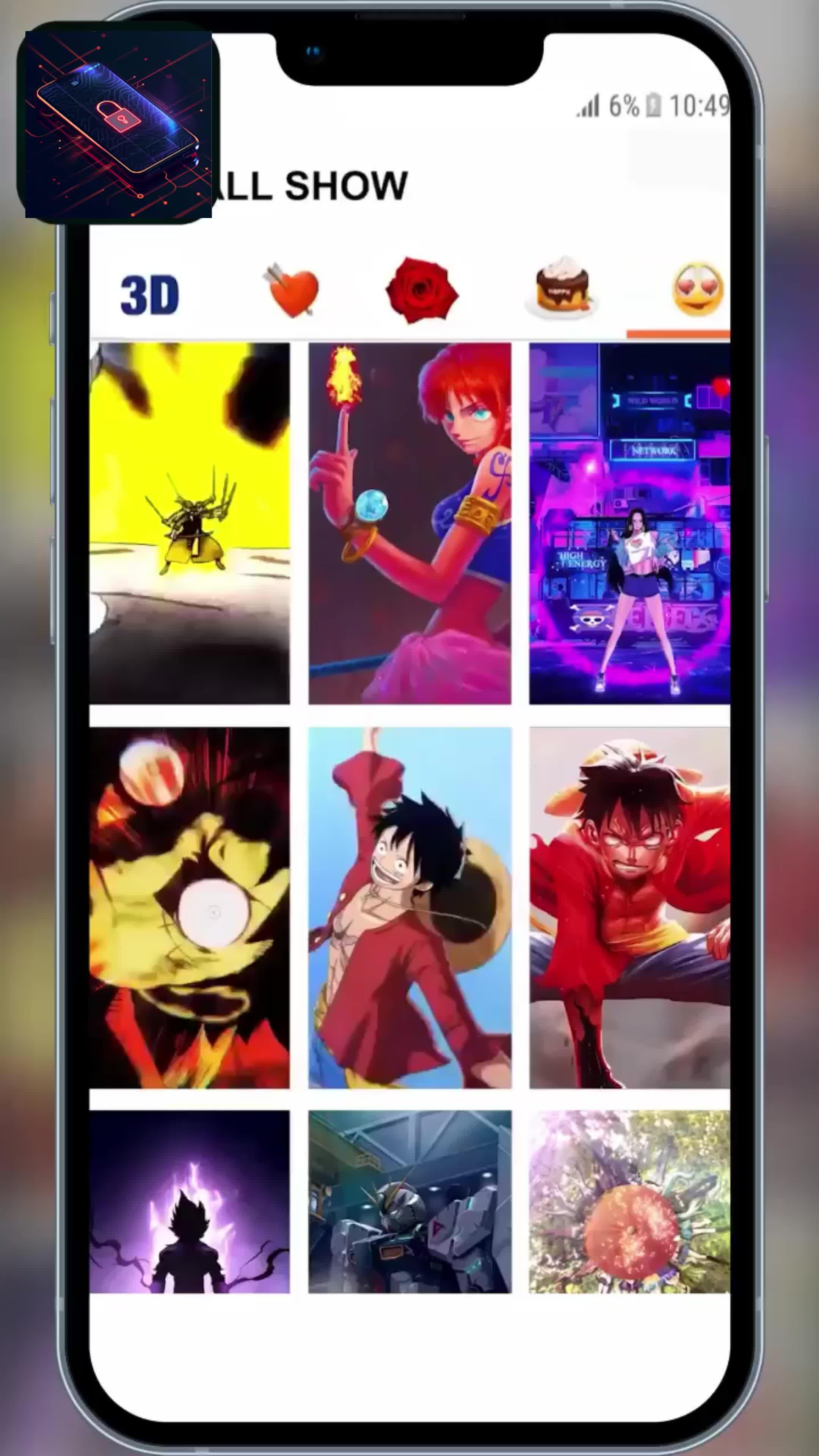 Stickers-lock in themes-lock in themes, Customize your phone