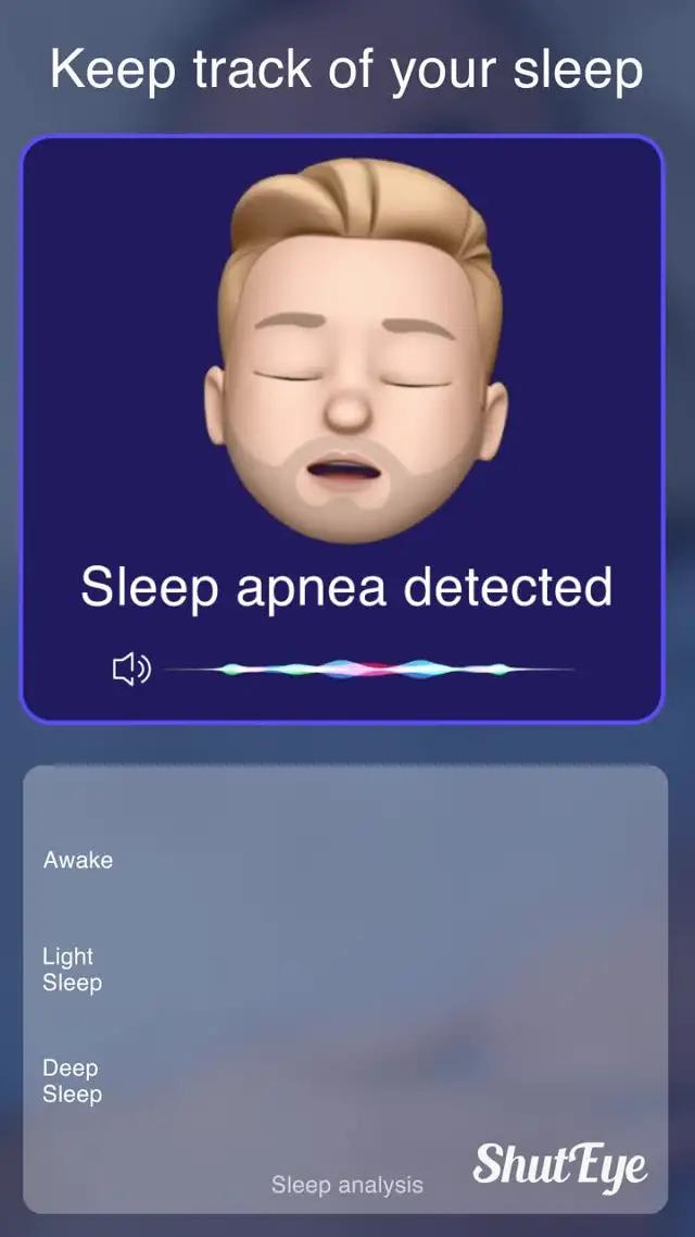 Have trouble sleeping? Sleep better with ShutEye's relaxing sounds and sleep tracker.