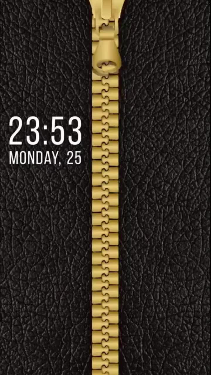 Zip lock Screen - unlock with cool zipper styles!