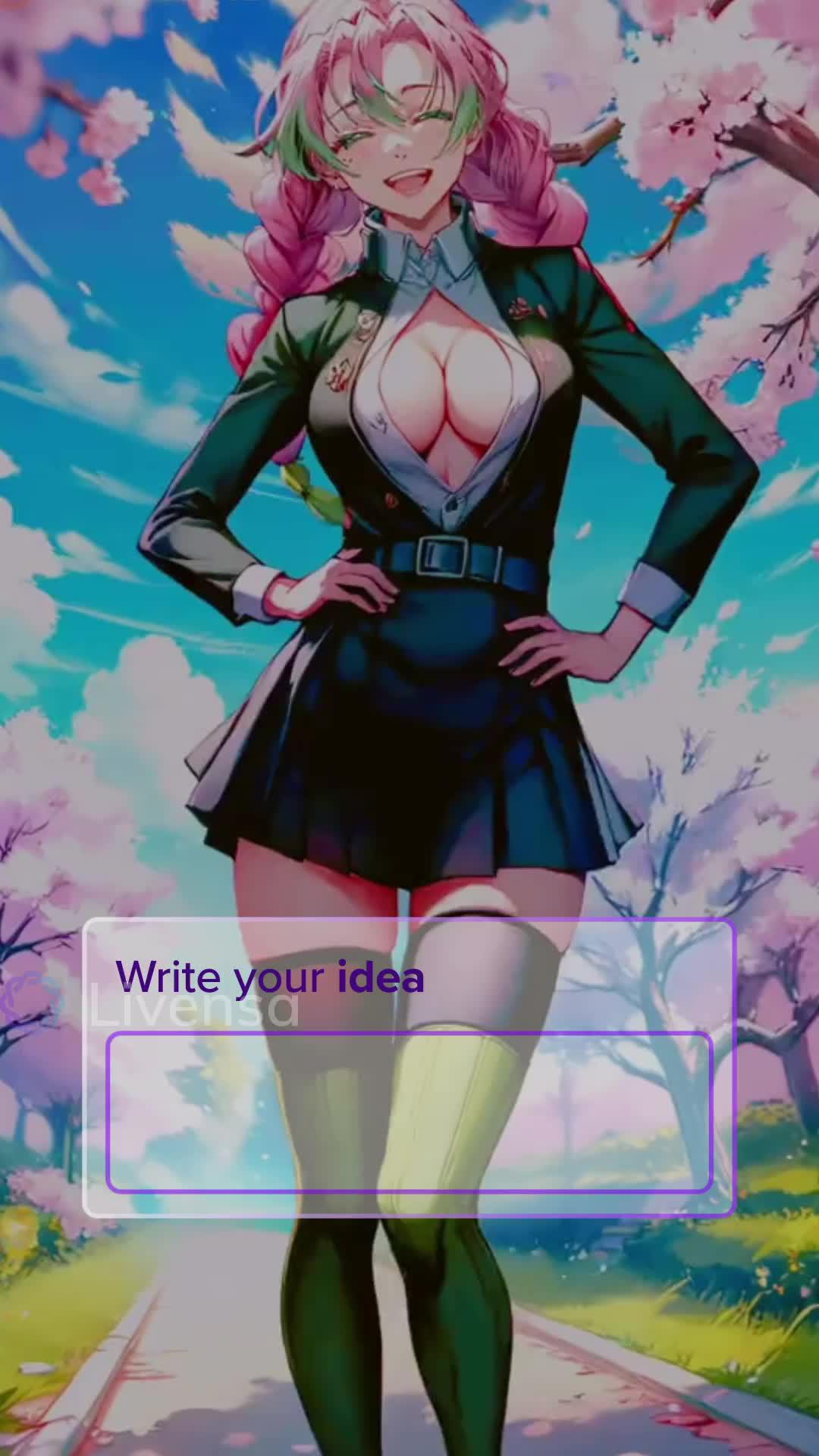 Create Al videos with your own words on mobile