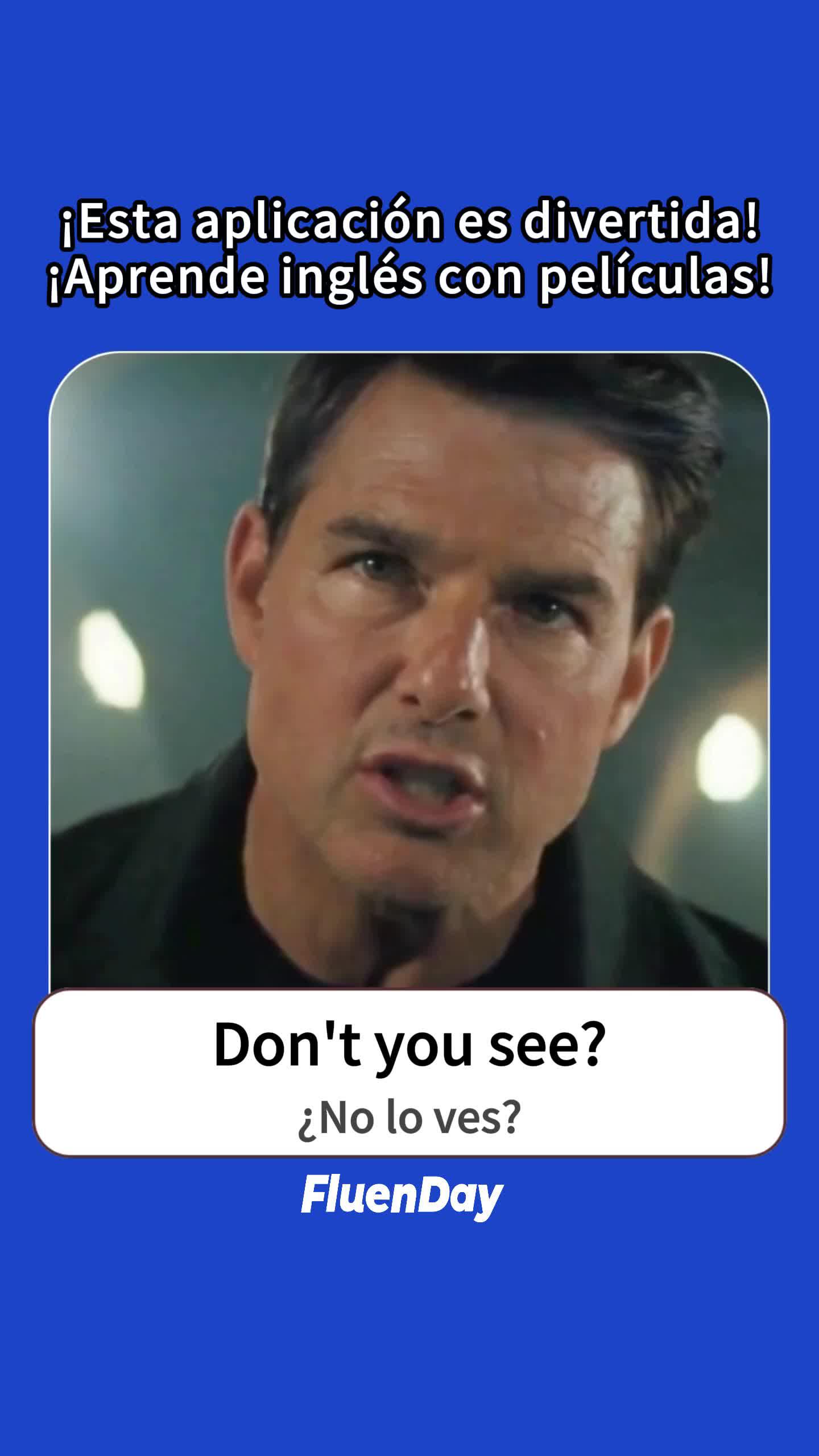 ¡Aprender expresiones cotidianas de películas en esta app!