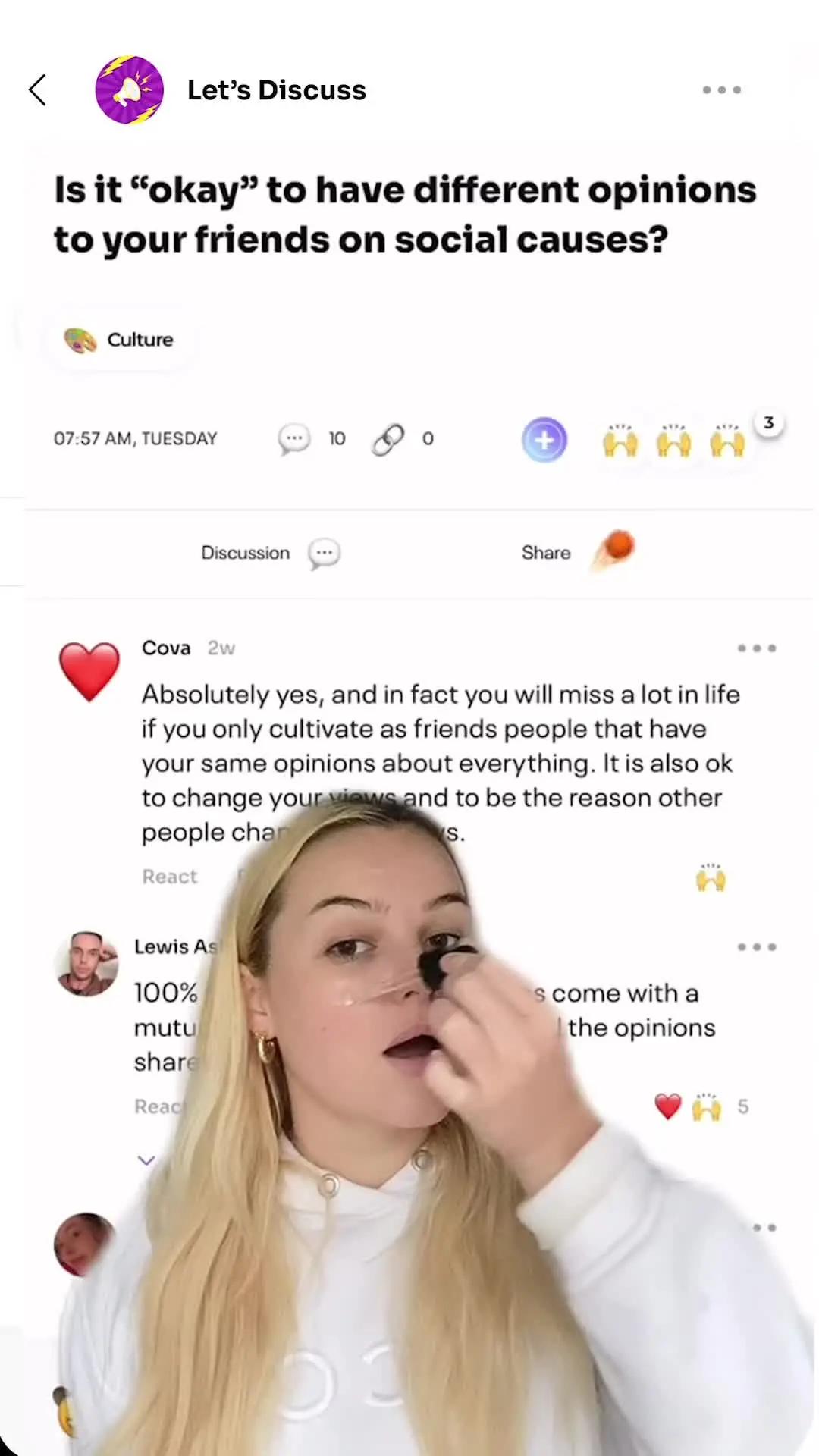 Where do you draw the line with your friends? See you over on Ethos to chat 👀
