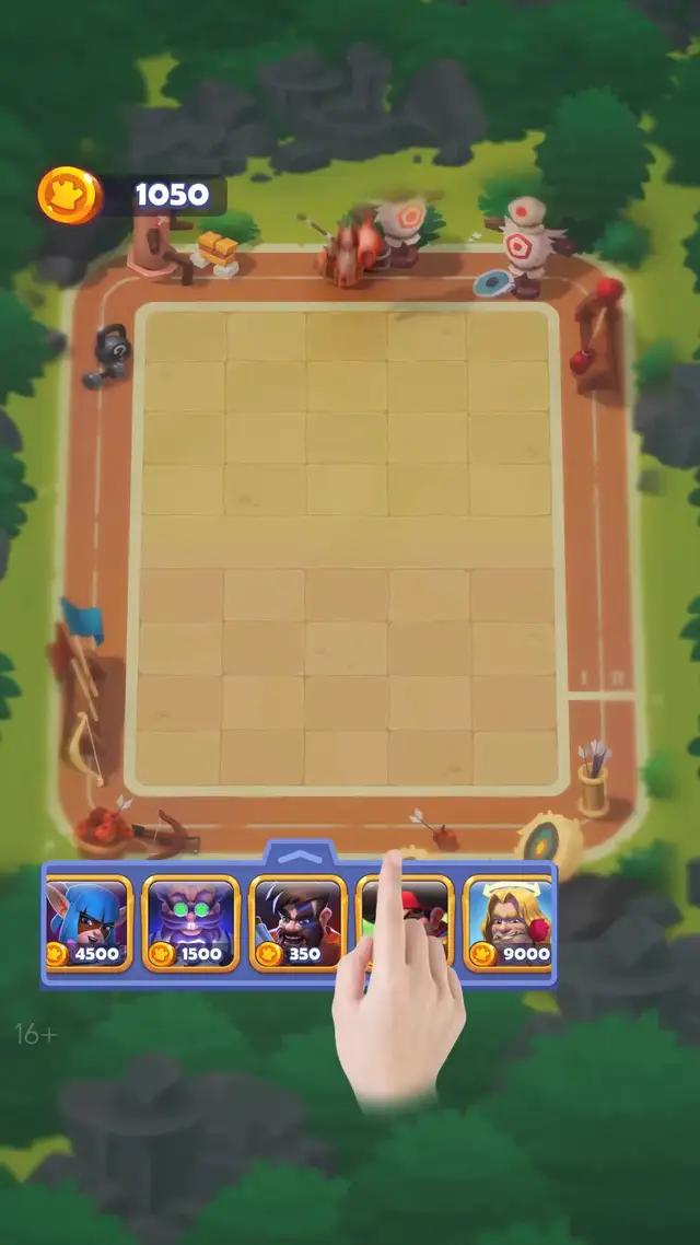 Unleash merged heroes, strategic battles, dominate the PvP board.