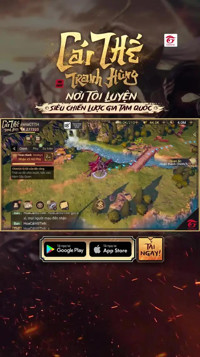 Tải Ngay #mobilegame Garena Cái Thế Tranh Hùng & Nhập Giftcode CTTHMoServer và GarenaCTTHcode! #garena #garenacaithetranhhung #gamemoi2023