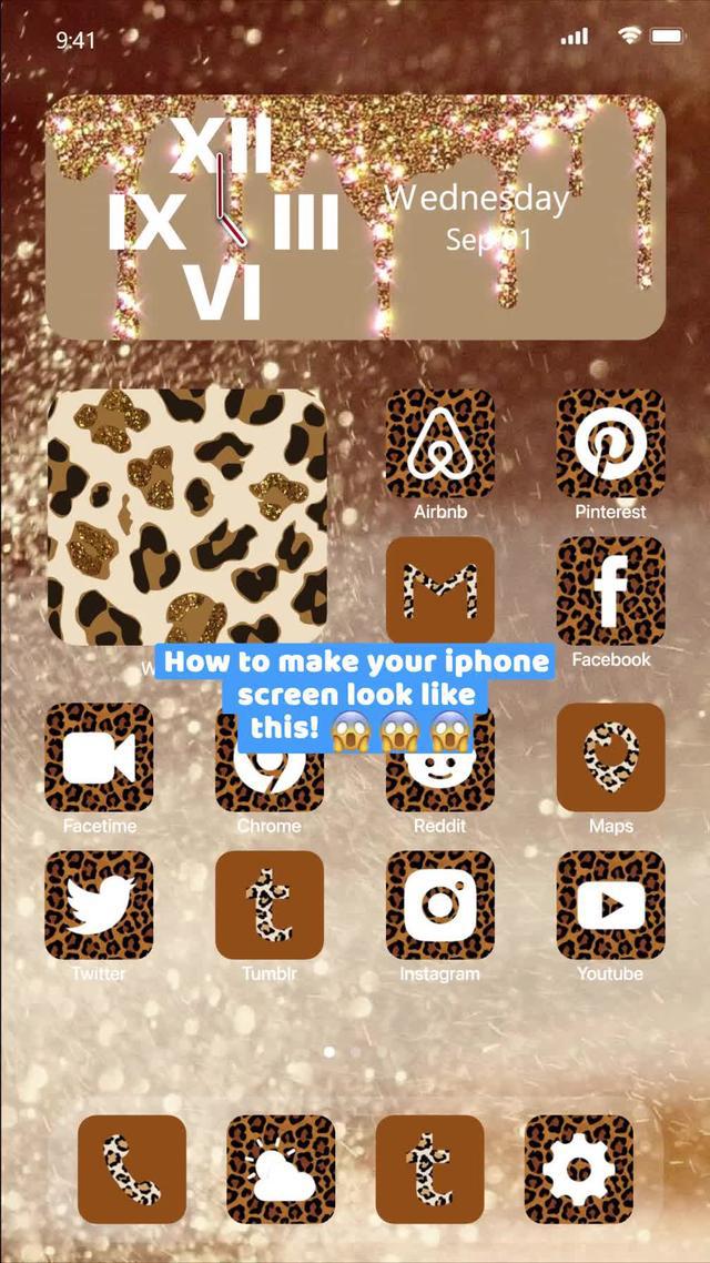 Set up aesthetic icons and themes for your iphone!