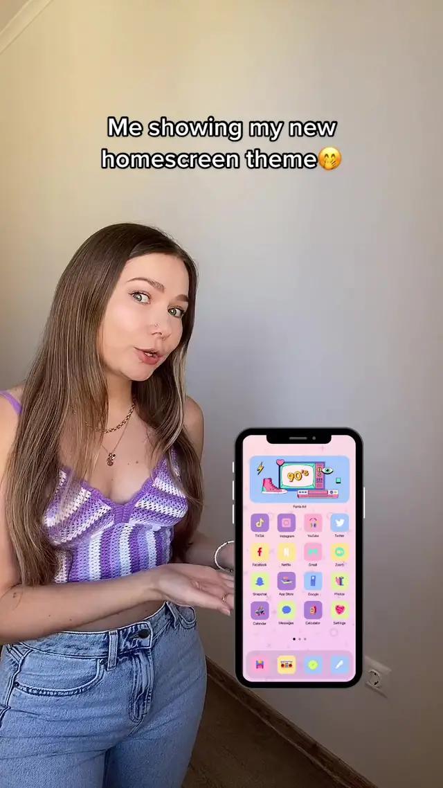 Customize your phone with Fonts Art app ❤️ #homescreeninspo #homescreenideas #ios16 