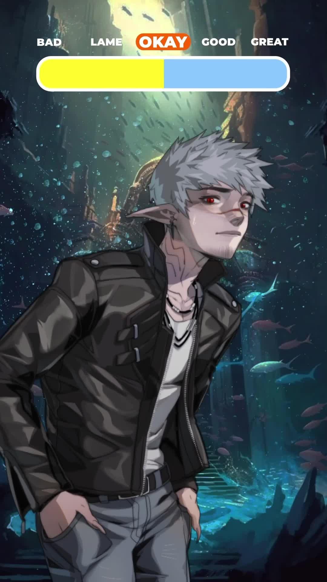 You're a sacrifice for shark gods! Can you convince a shark to save your life? Play new game now!