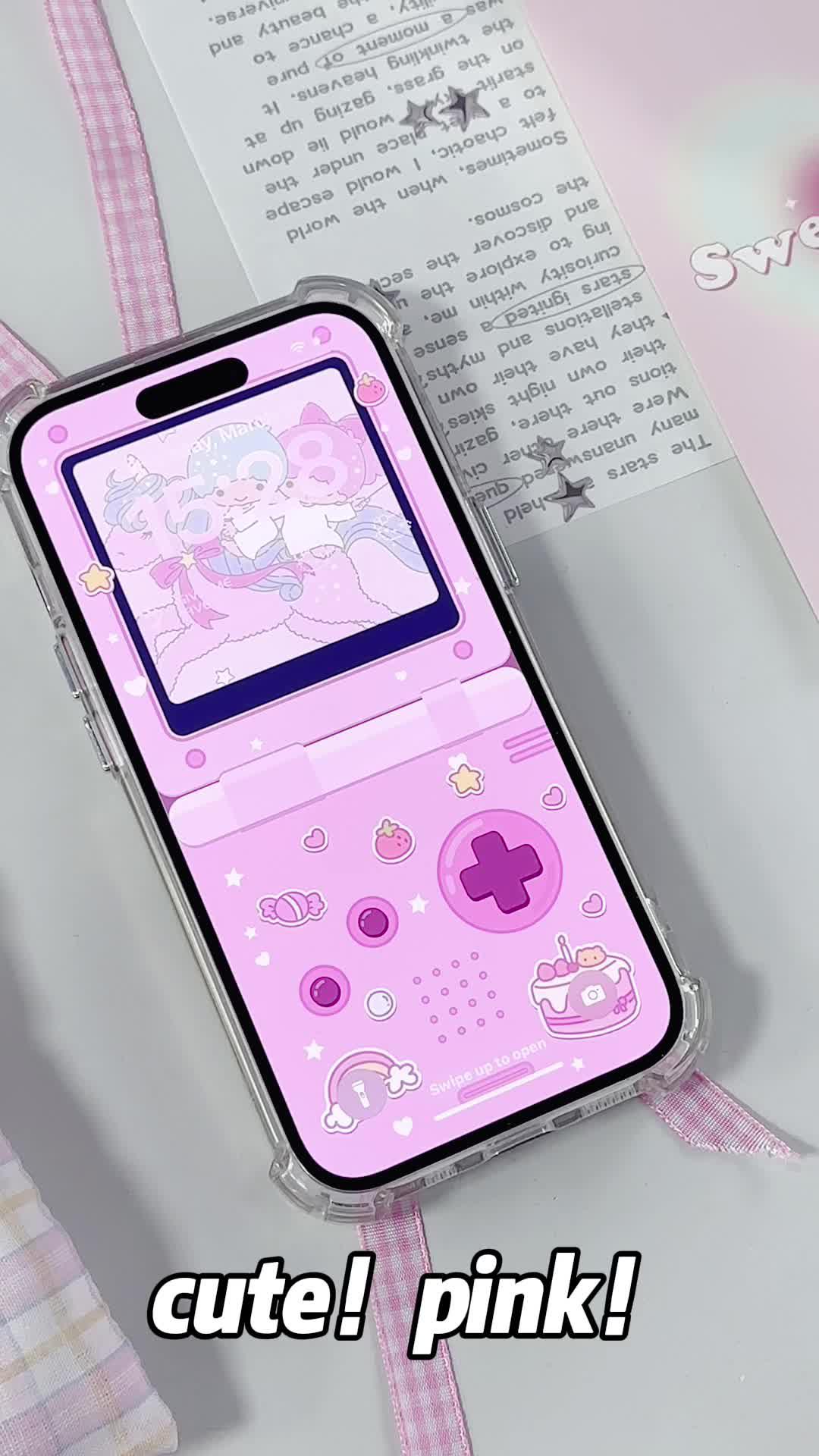 The cute settings of the phone bring unexpected surprises with every click#pink #sanrio #cute #iPhone #lovely #ios #wallpaper #lockscreen #widget