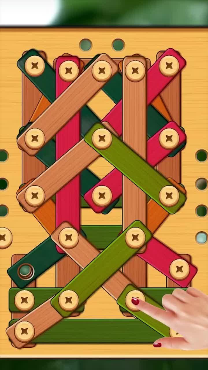 Tricky wooden puzzle game
