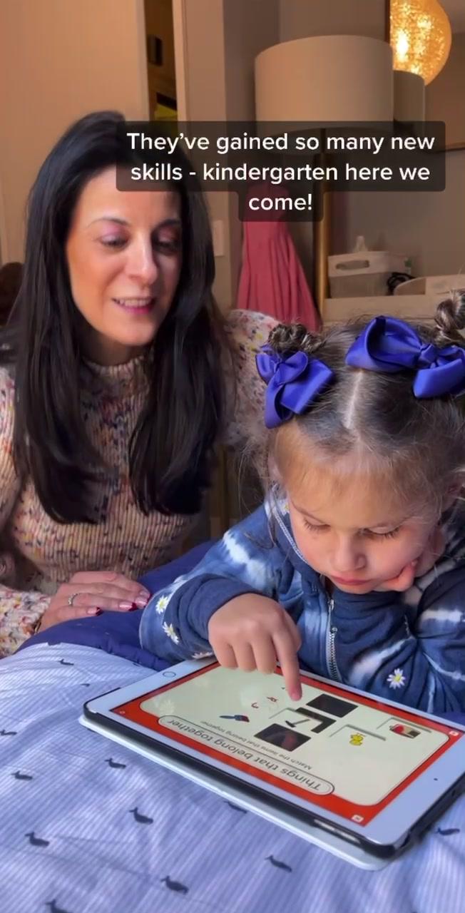 I love when my littles are both learning and having fun! #tinytap offers over 200,000 educational games!#learningfun #toddlersoftiktok #kidsapp