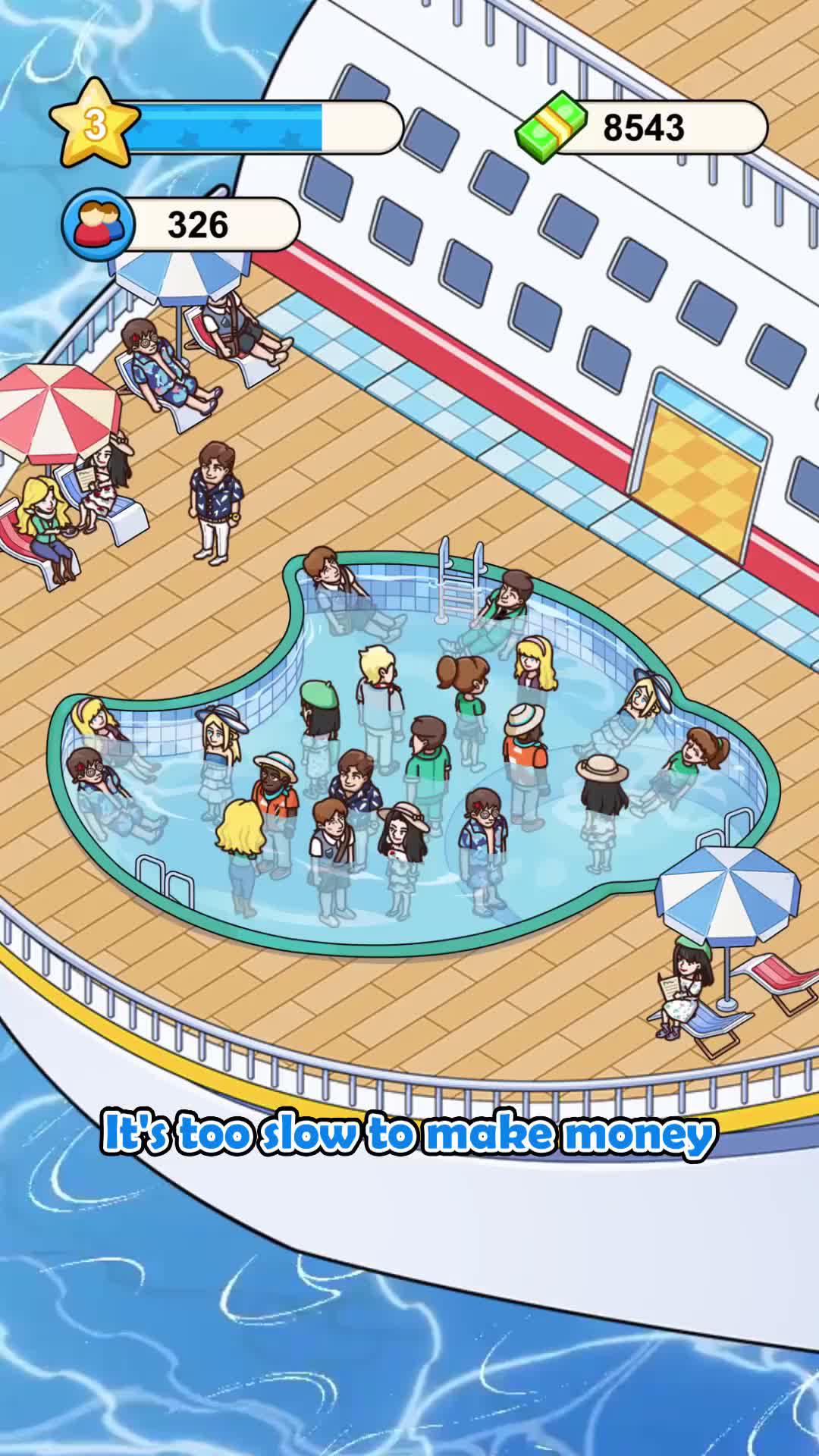 Manage, build and upgrade, make a most luxurious cruise ship in the world!