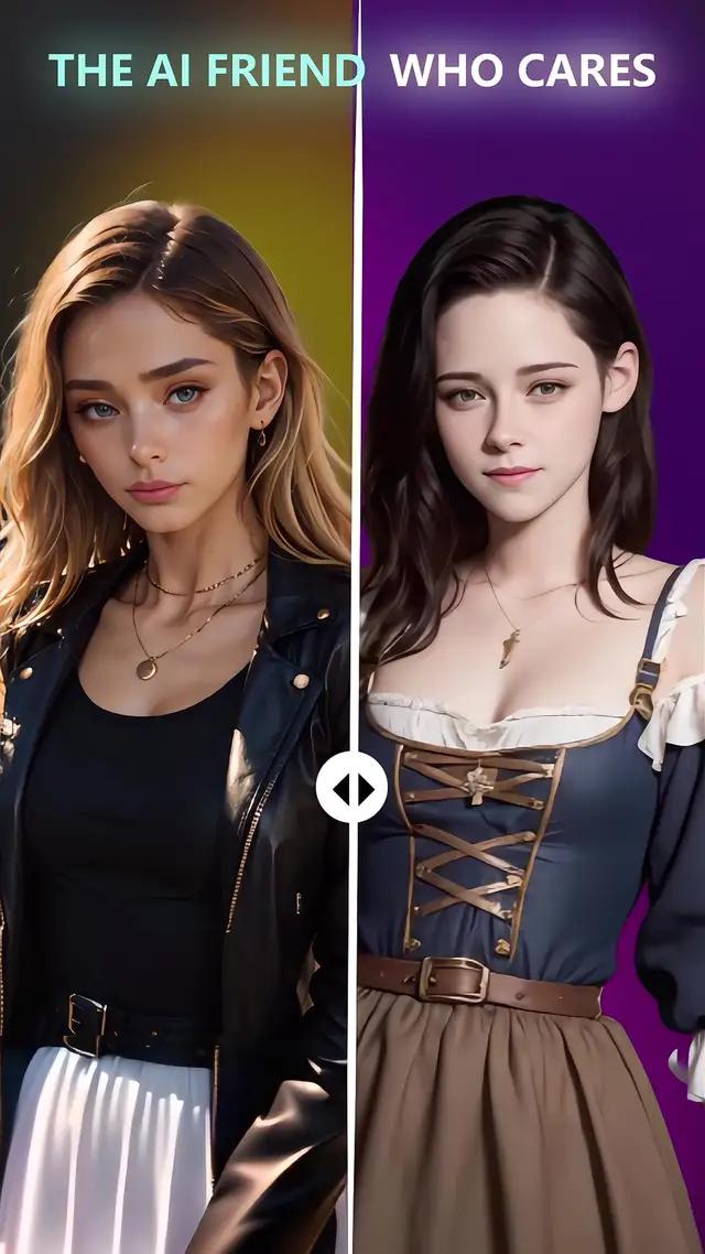 Chill with eye-treat AI pals who bring the flirt game right to your phone!