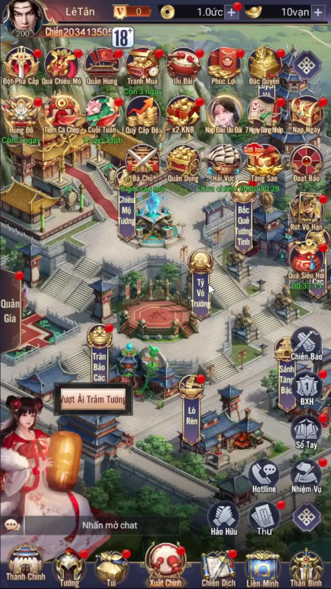 Fan Tam Quốc không nên bỏ qua game này! Tặng code quà cực đỉnh: Tuong5SaoNe