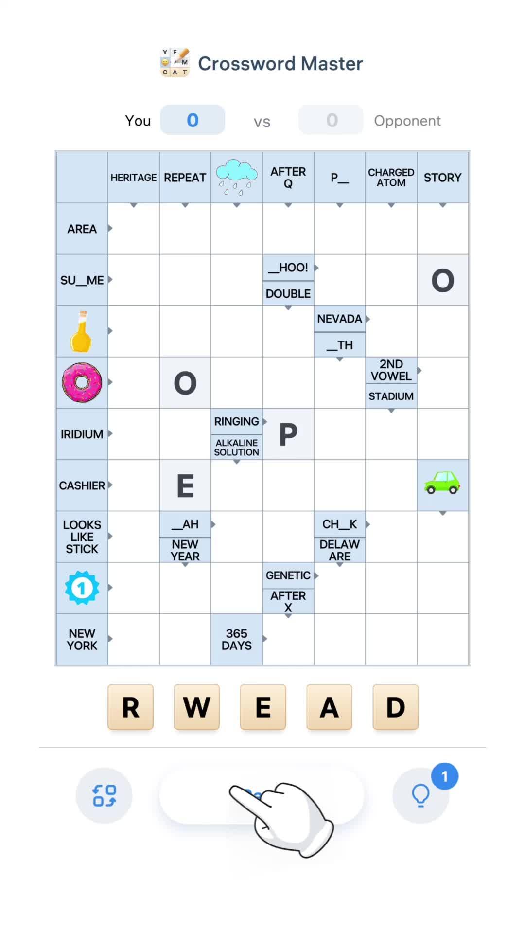 Play Crossword Master – keep your mind occupied!