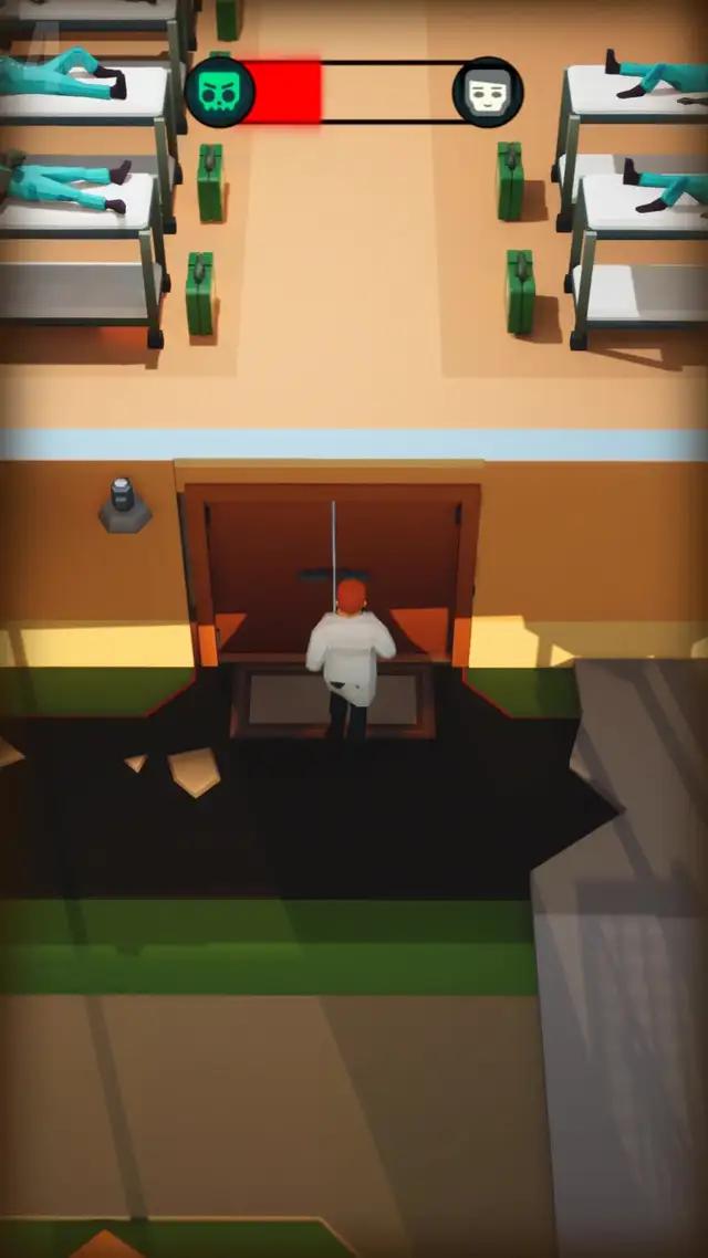 In this game you don't kill zombies, you heal them!