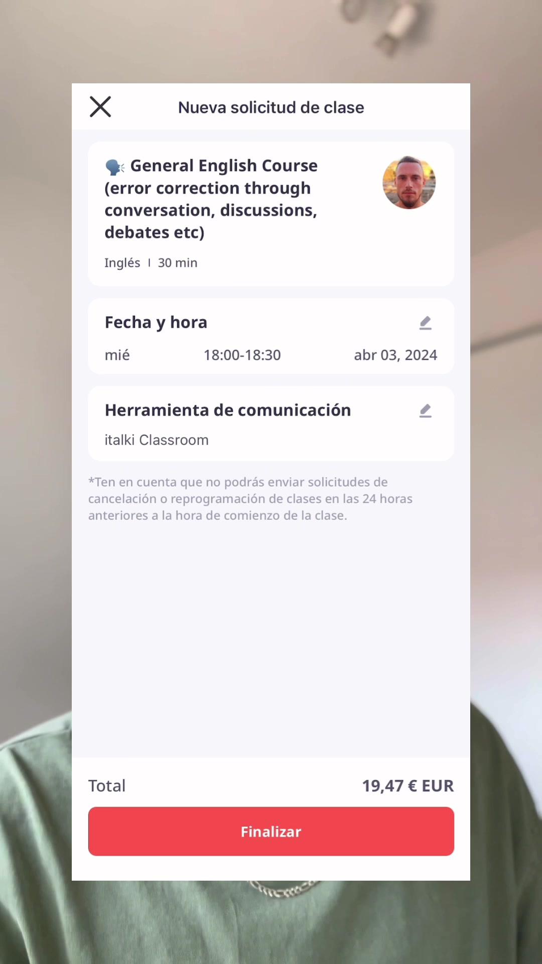 La mejor app de clases particulares de inglés.
