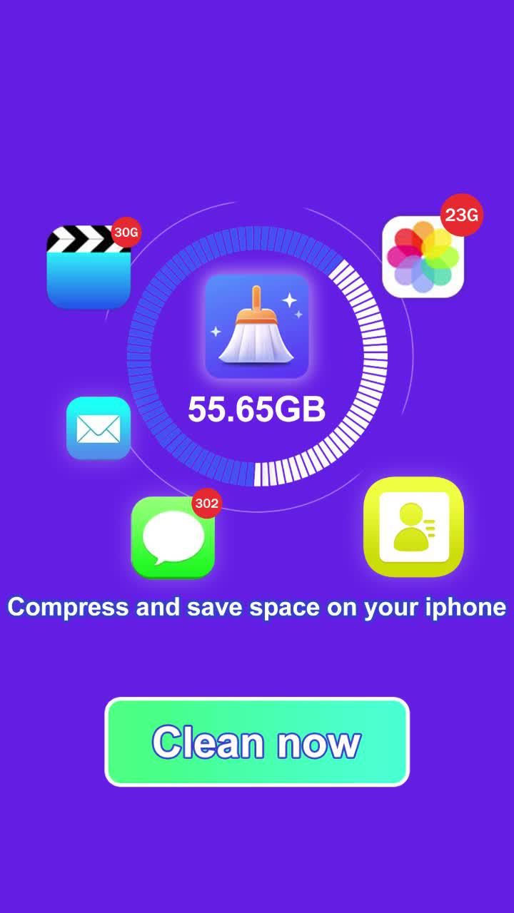 One-tap storage free up with the Fancy Clean!