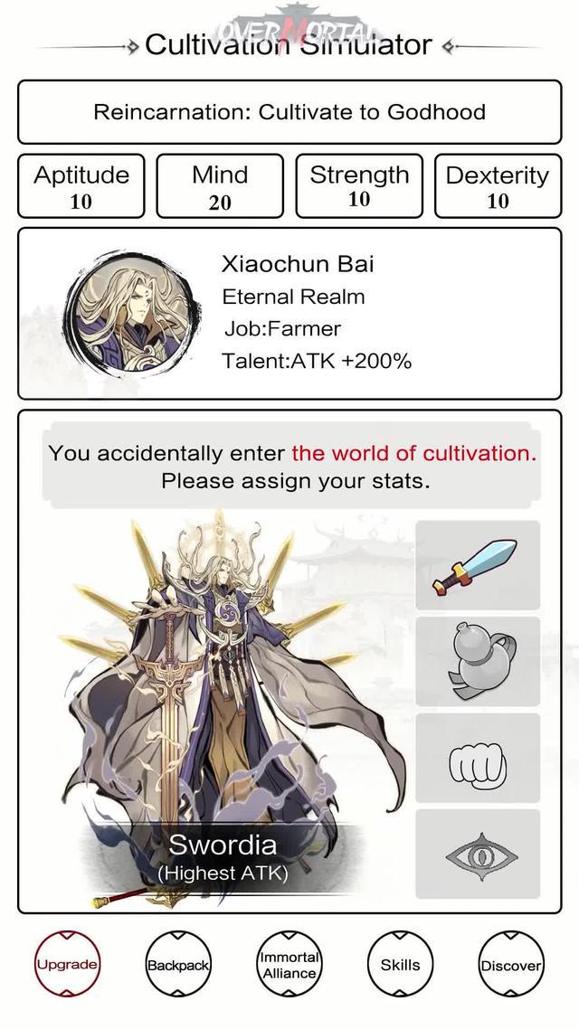 To become divinity or demon? Choose your path