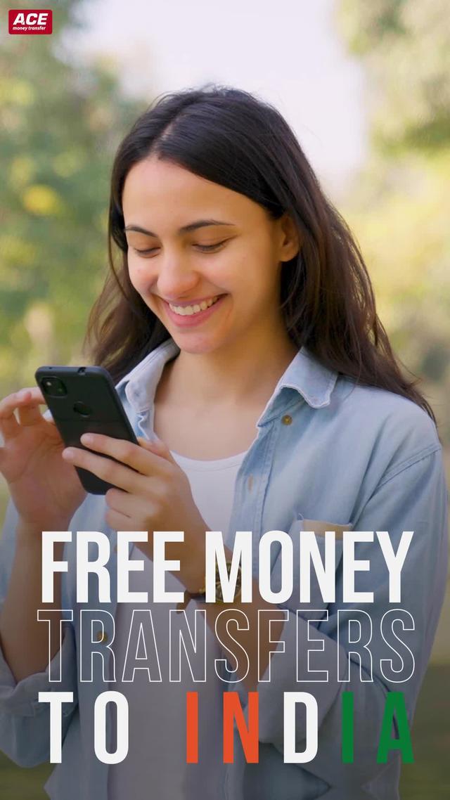 Free Money Transfers to #India  via ACE Money Transfer